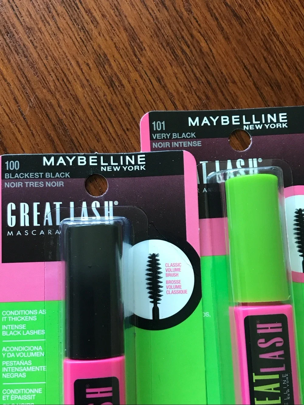 Maybelline Great Lash Mascara Bundle Pink Tube with Green Cap (Black Formula)